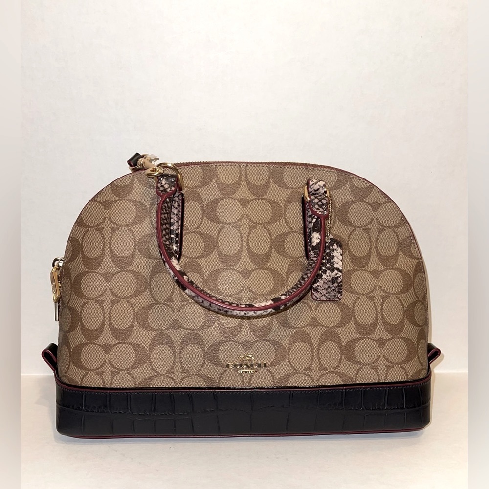 Coach Sig Extc Mix Sierra Satchel Bag